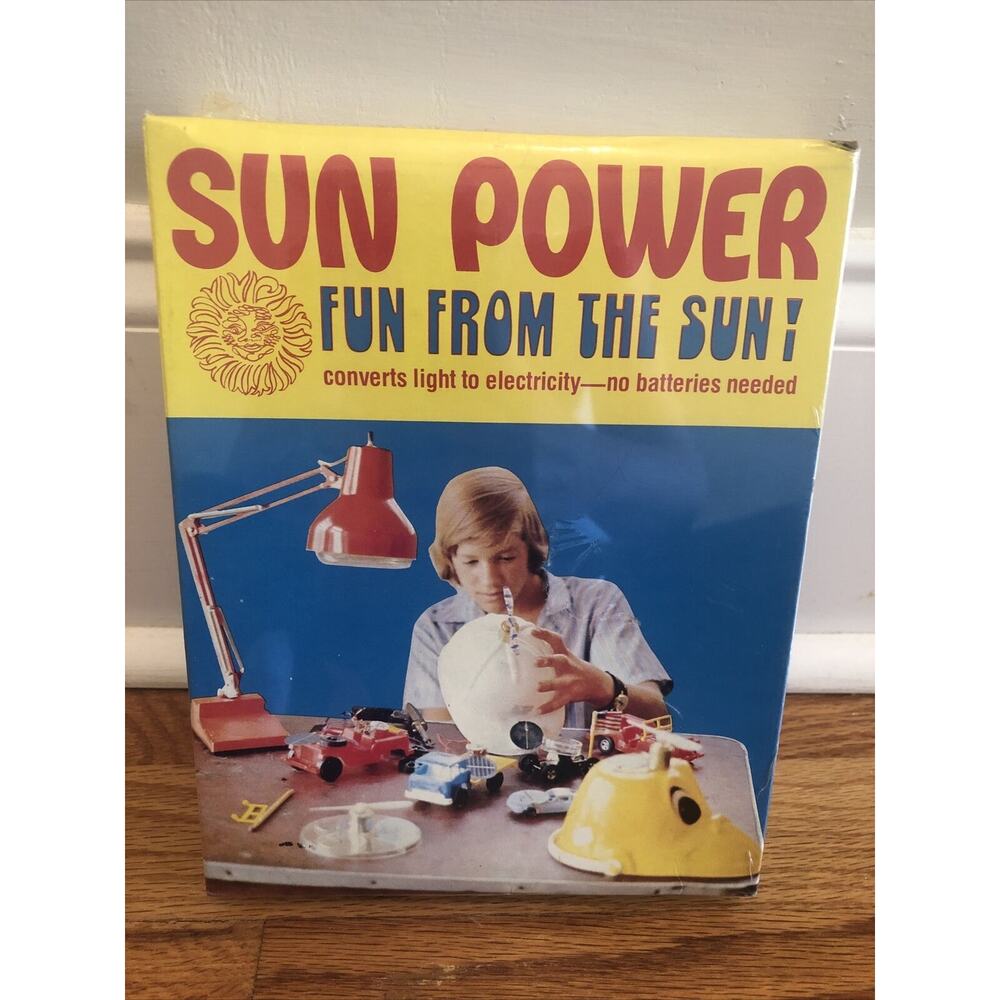 1970's Sun Power Fun From The Sun Solar Energy Inventor Kit #105 New Sealed